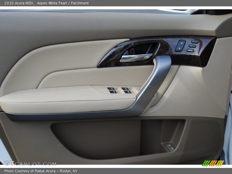 Aspen White Pearl / Parchment 2010 Acura MDX