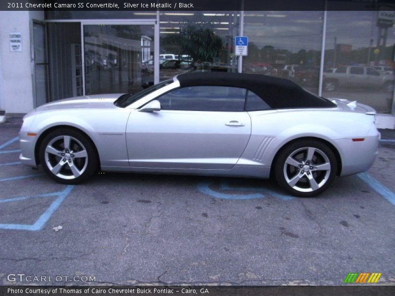 Silver Ice Metallic / Black 2011 Chevrolet Camaro SS Convertible