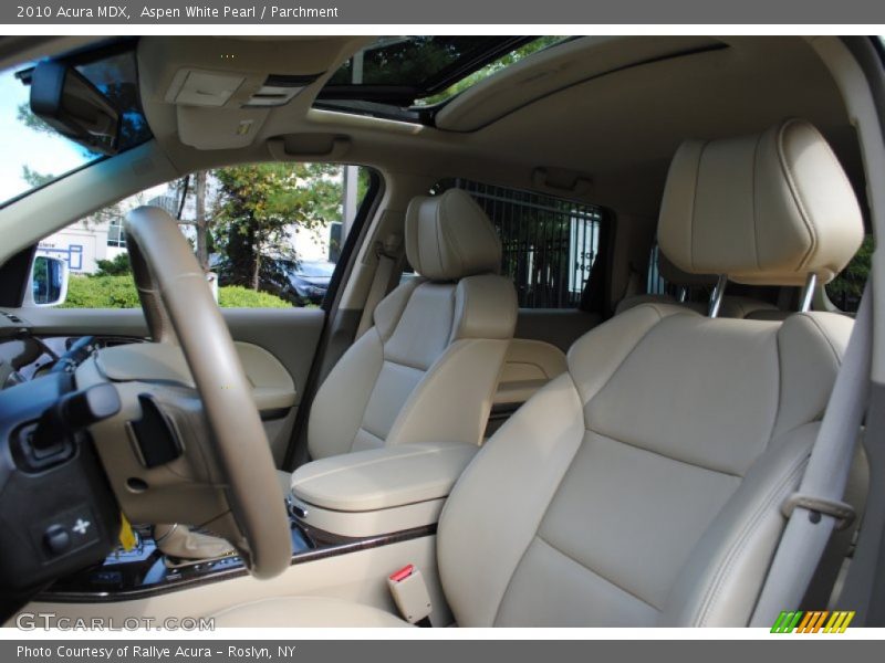 Aspen White Pearl / Parchment 2010 Acura MDX