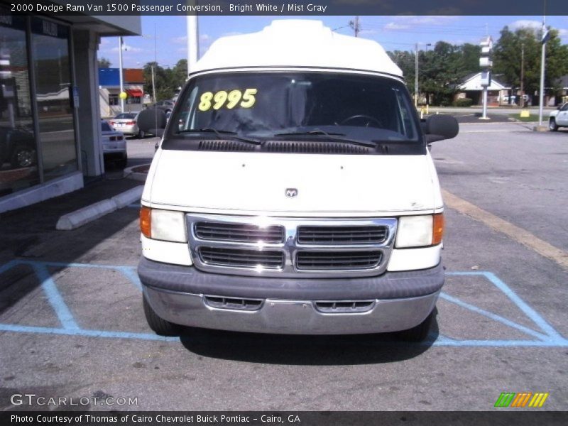 Bright White / Mist Gray 2000 Dodge Ram Van 1500 Passenger Conversion