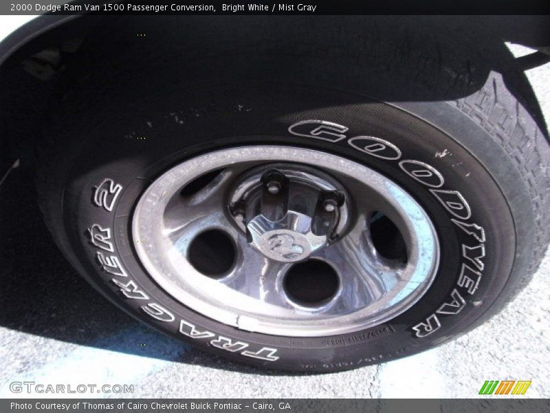 Bright White / Mist Gray 2000 Dodge Ram Van 1500 Passenger Conversion