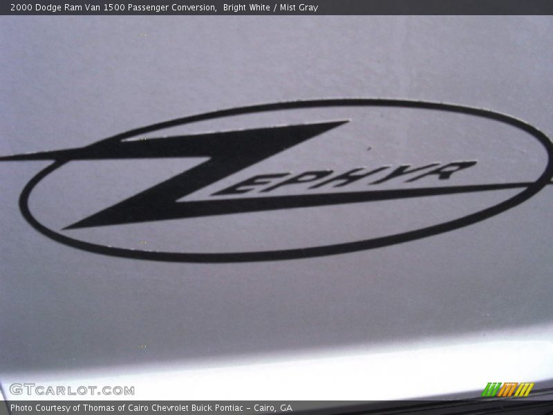 Bright White / Mist Gray 2000 Dodge Ram Van 1500 Passenger Conversion