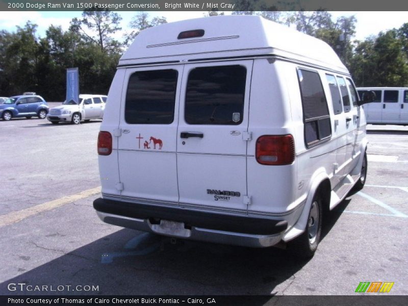 Bright White / Mist Gray 2000 Dodge Ram Van 1500 Passenger Conversion