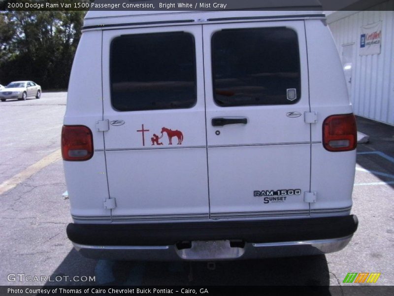 Bright White / Mist Gray 2000 Dodge Ram Van 1500 Passenger Conversion