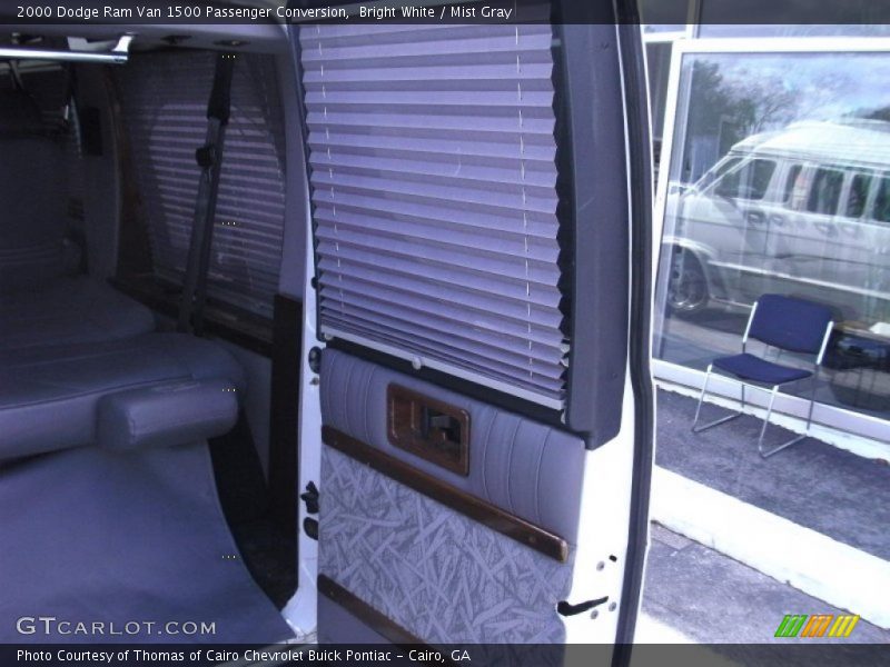 Bright White / Mist Gray 2000 Dodge Ram Van 1500 Passenger Conversion