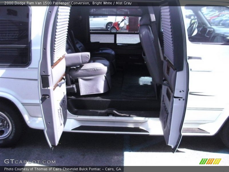 Bright White / Mist Gray 2000 Dodge Ram Van 1500 Passenger Conversion