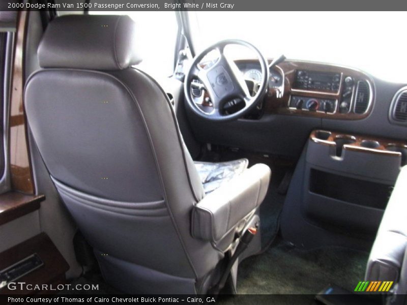 Bright White / Mist Gray 2000 Dodge Ram Van 1500 Passenger Conversion