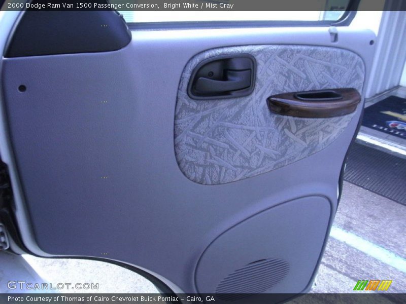 Bright White / Mist Gray 2000 Dodge Ram Van 1500 Passenger Conversion