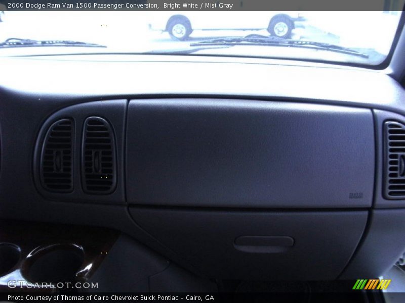 Bright White / Mist Gray 2000 Dodge Ram Van 1500 Passenger Conversion
