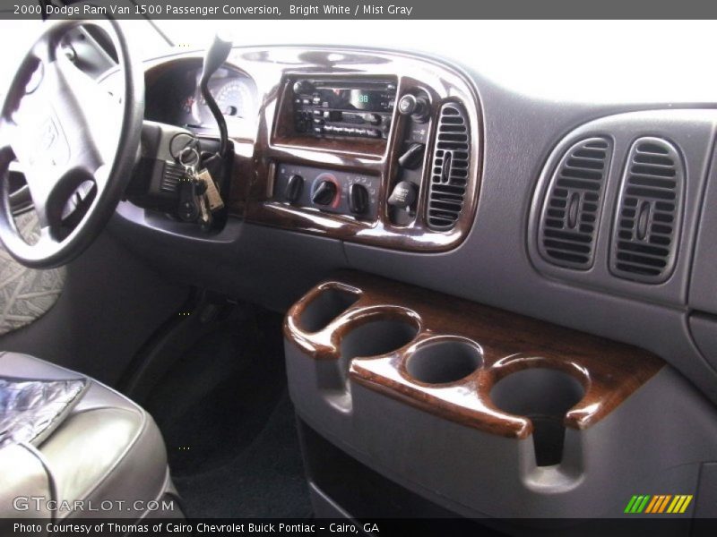 Bright White / Mist Gray 2000 Dodge Ram Van 1500 Passenger Conversion