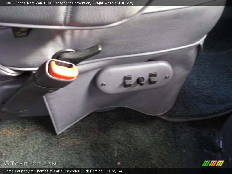 Bright White / Mist Gray 2000 Dodge Ram Van 1500 Passenger Conversion