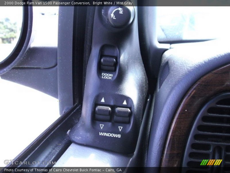Bright White / Mist Gray 2000 Dodge Ram Van 1500 Passenger Conversion