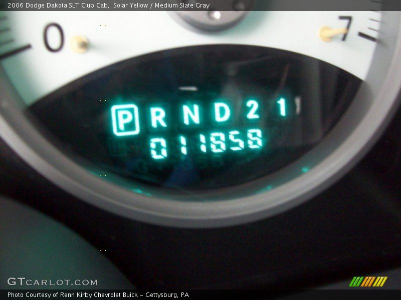 Solar Yellow / Medium Slate Gray 2006 Dodge Dakota SLT Club Cab