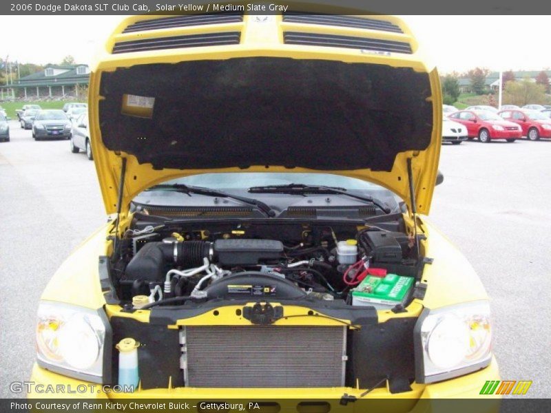 Solar Yellow / Medium Slate Gray 2006 Dodge Dakota SLT Club Cab