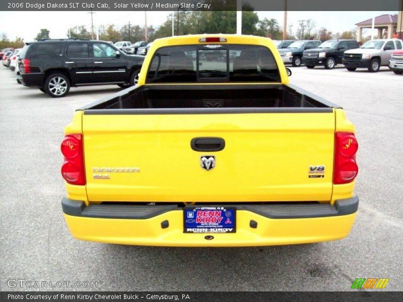 Solar Yellow / Medium Slate Gray 2006 Dodge Dakota SLT Club Cab