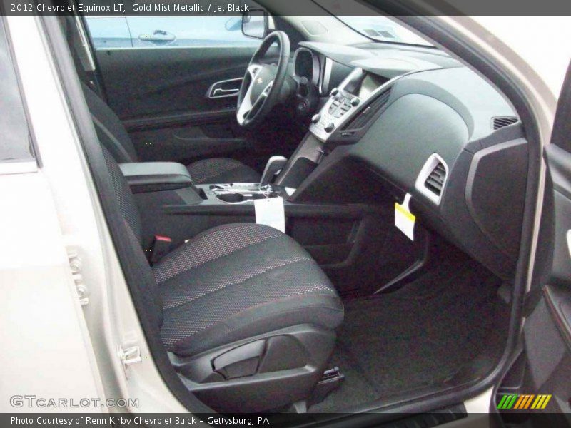 Gold Mist Metallic / Jet Black 2012 Chevrolet Equinox LT