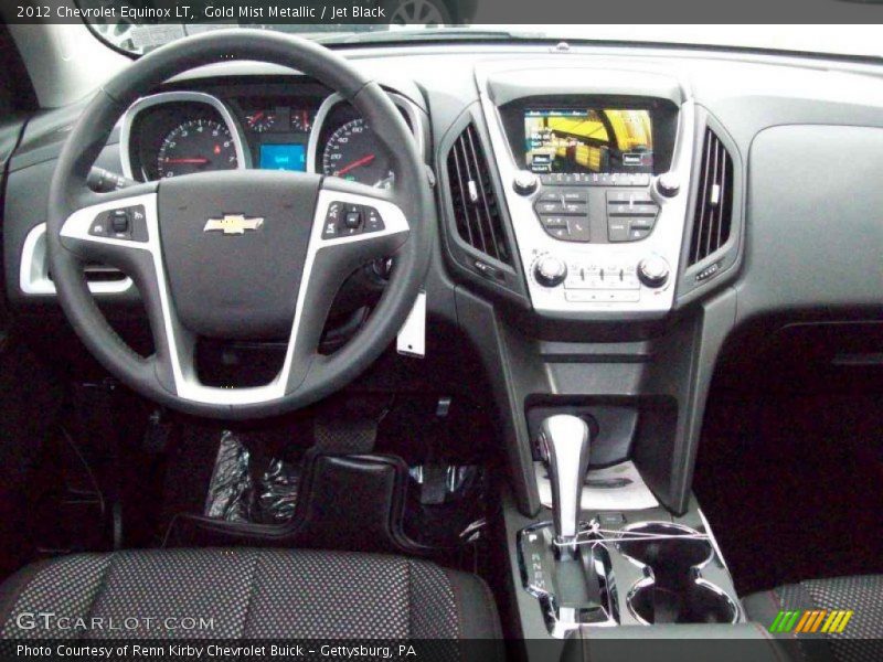 Gold Mist Metallic / Jet Black 2012 Chevrolet Equinox LT