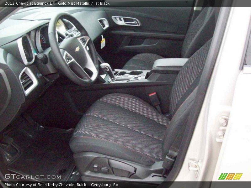 Gold Mist Metallic / Jet Black 2012 Chevrolet Equinox LT