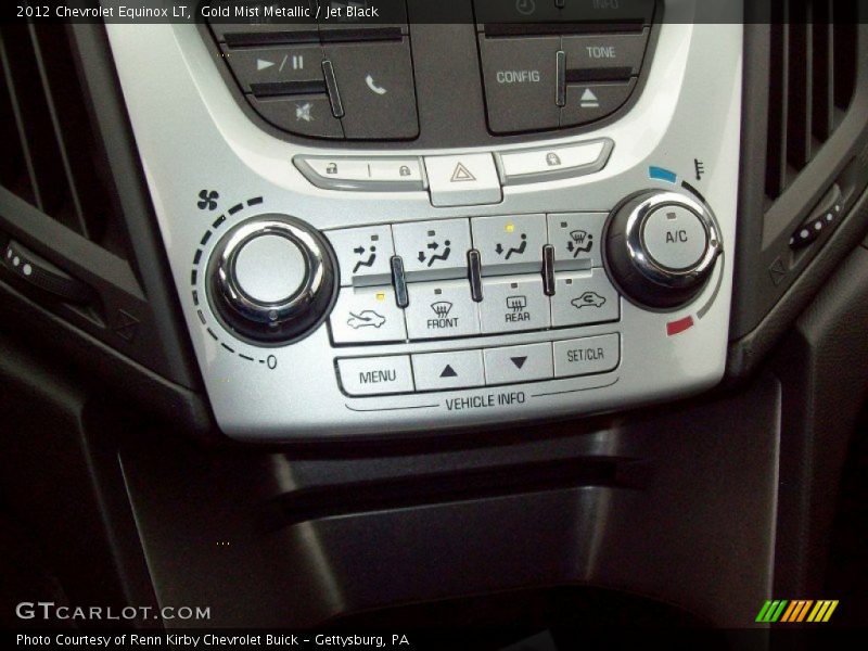 Gold Mist Metallic / Jet Black 2012 Chevrolet Equinox LT