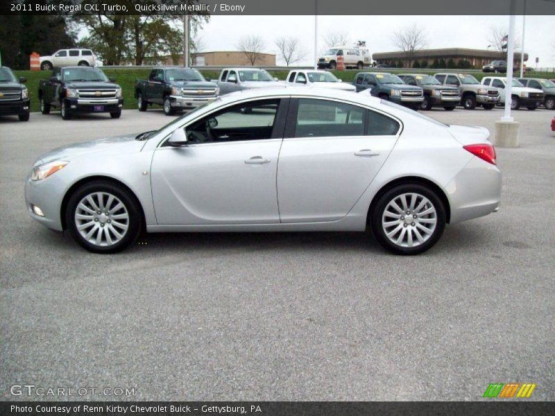 Quicksilver Metallic / Ebony 2011 Buick Regal CXL Turbo