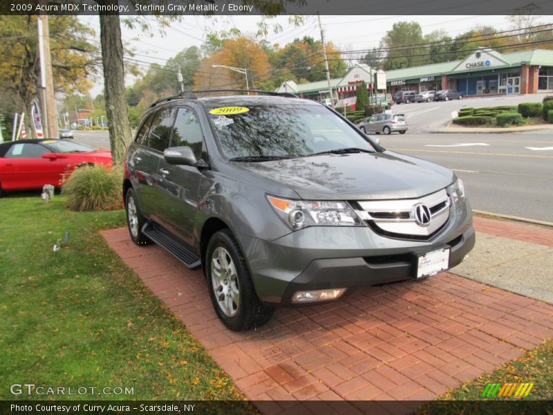 Sterling Gray Metallic / Ebony 2009 Acura MDX Technology