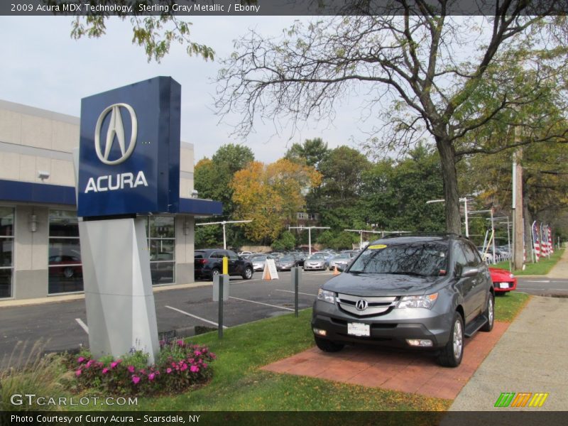 Sterling Gray Metallic / Ebony 2009 Acura MDX Technology