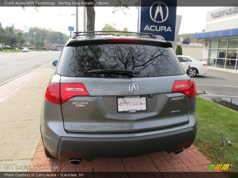 Sterling Gray Metallic / Ebony 2009 Acura MDX Technology