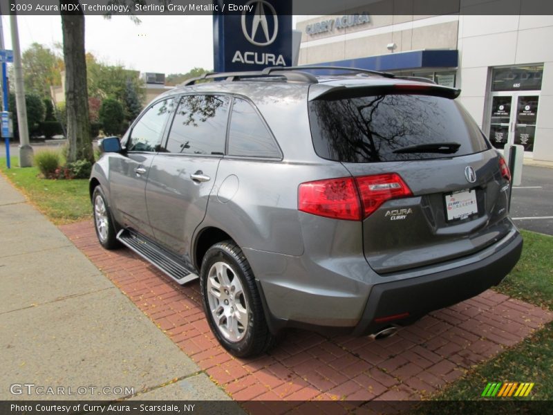 Sterling Gray Metallic / Ebony 2009 Acura MDX Technology
