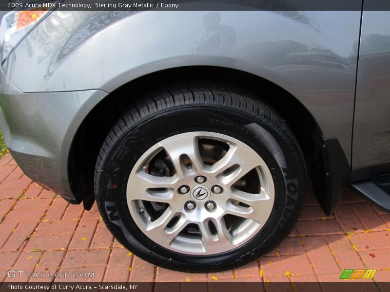 Sterling Gray Metallic / Ebony 2009 Acura MDX Technology