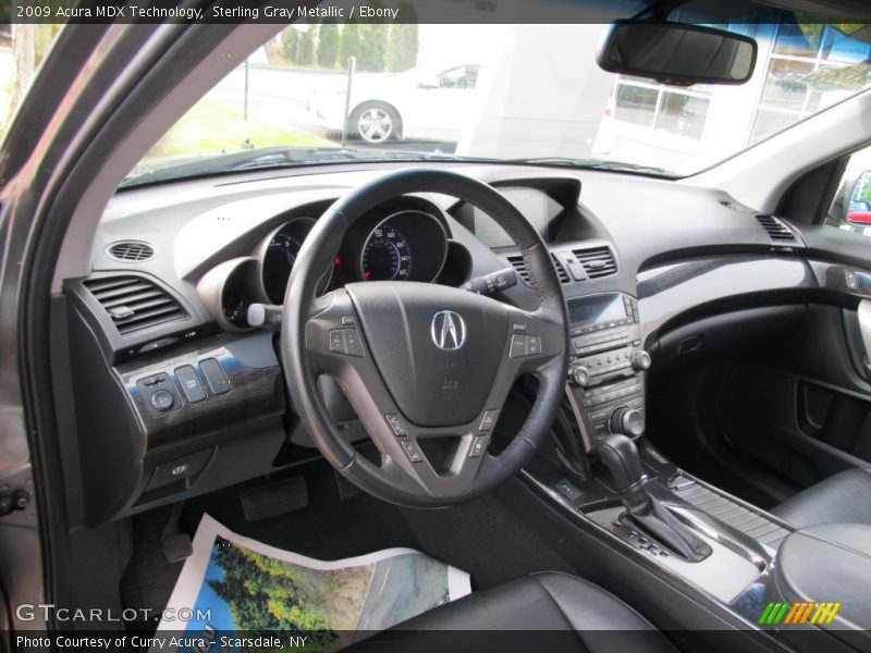 Sterling Gray Metallic / Ebony 2009 Acura MDX Technology