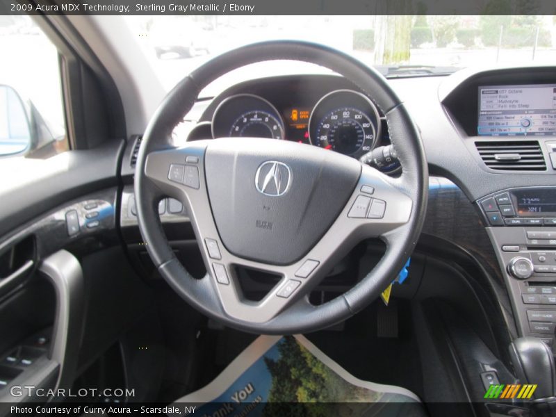 Sterling Gray Metallic / Ebony 2009 Acura MDX Technology