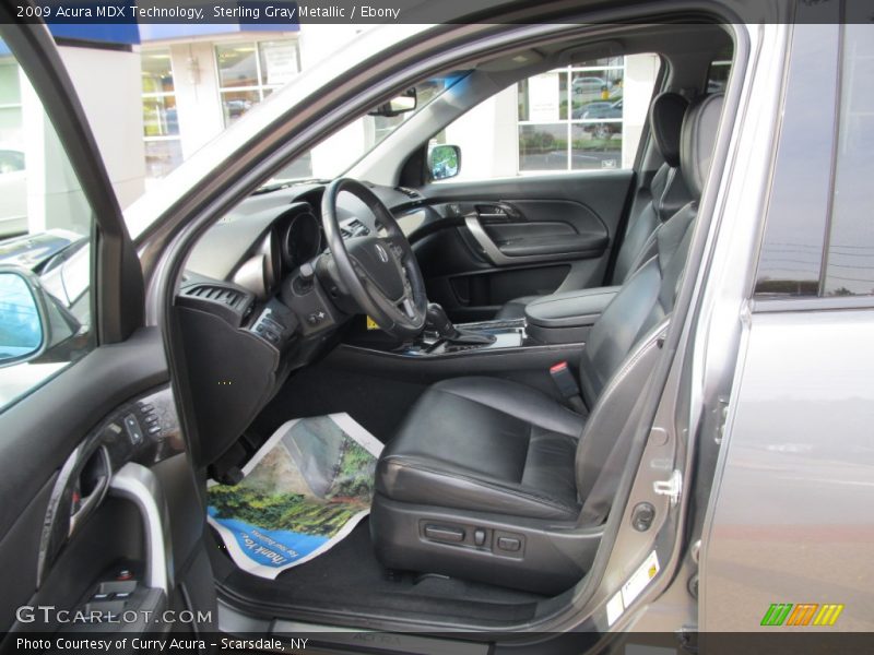 Sterling Gray Metallic / Ebony 2009 Acura MDX Technology