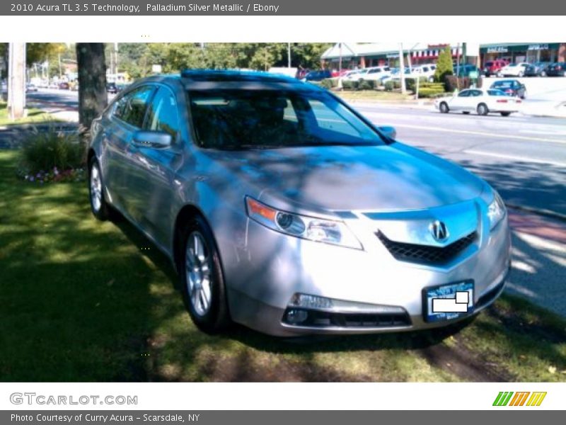 Palladium Silver Metallic / Ebony 2010 Acura TL 3.5 Technology