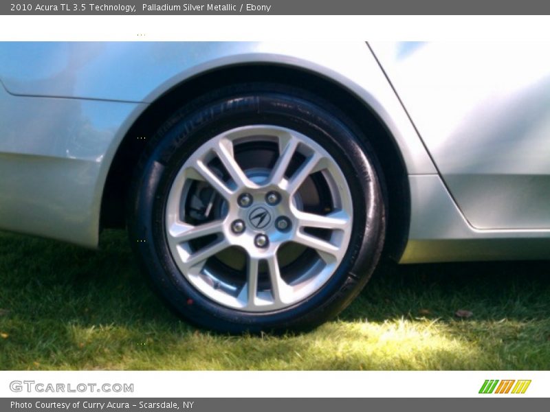 Palladium Silver Metallic / Ebony 2010 Acura TL 3.5 Technology