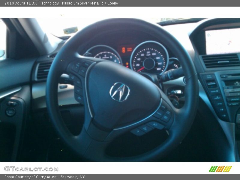Palladium Silver Metallic / Ebony 2010 Acura TL 3.5 Technology
