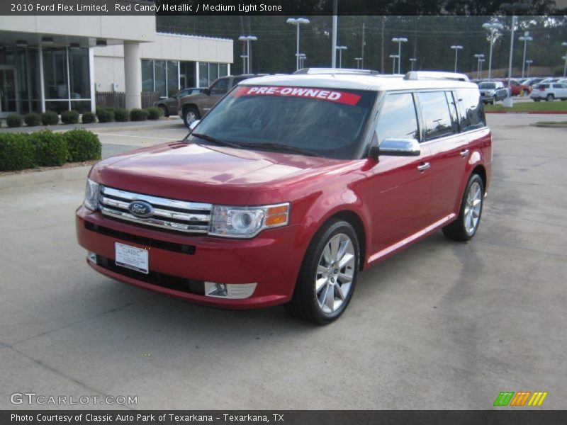 Red Candy Metallic / Medium Light Stone 2010 Ford Flex Limited