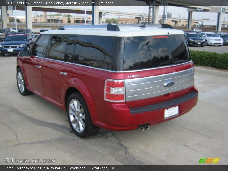 Red Candy Metallic / Medium Light Stone 2010 Ford Flex Limited
