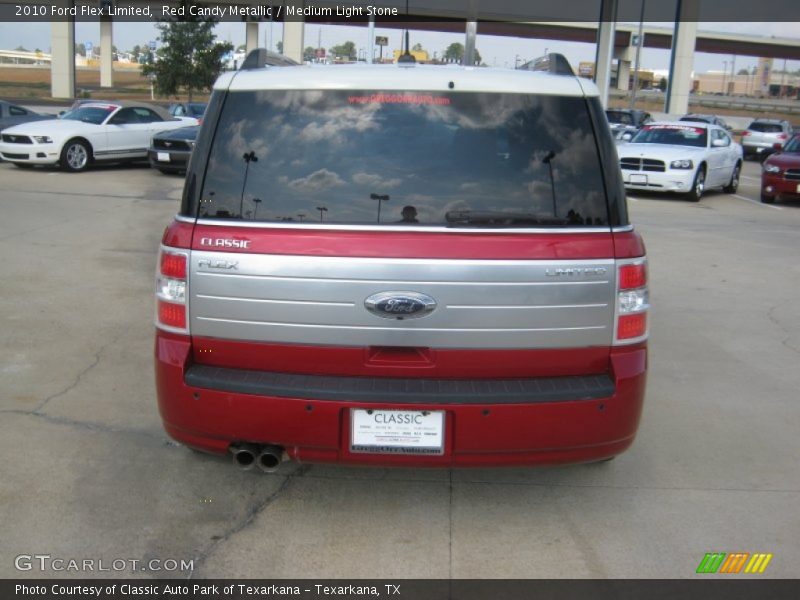 Red Candy Metallic / Medium Light Stone 2010 Ford Flex Limited