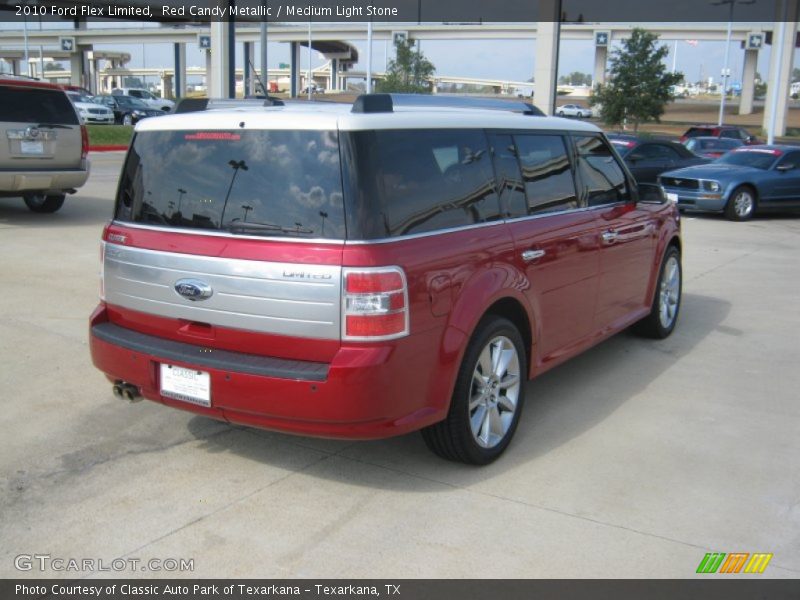 Red Candy Metallic / Medium Light Stone 2010 Ford Flex Limited