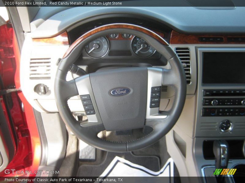 Red Candy Metallic / Medium Light Stone 2010 Ford Flex Limited