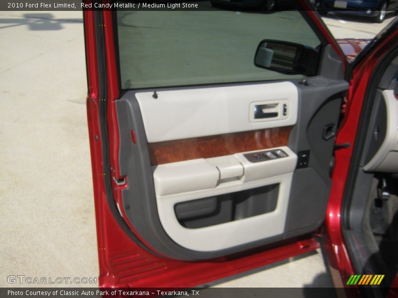 Red Candy Metallic / Medium Light Stone 2010 Ford Flex Limited