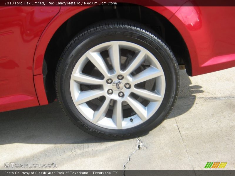 Red Candy Metallic / Medium Light Stone 2010 Ford Flex Limited