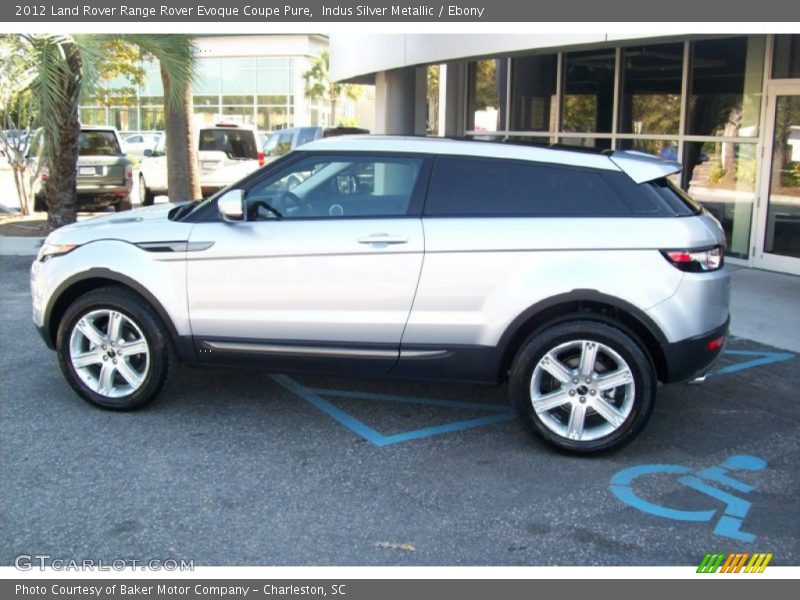 Indus Silver Metallic / Ebony 2012 Land Rover Range Rover Evoque Coupe Pure