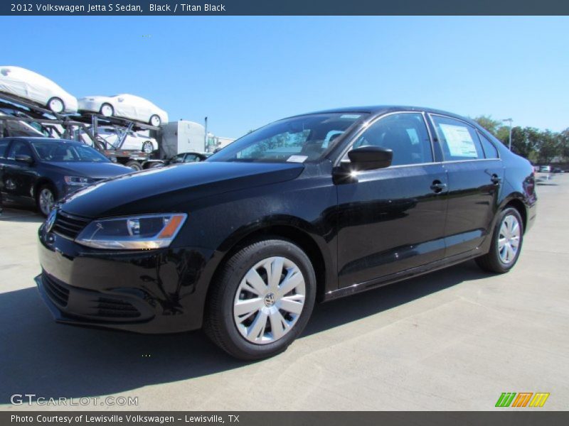 Black / Titan Black 2012 Volkswagen Jetta S Sedan