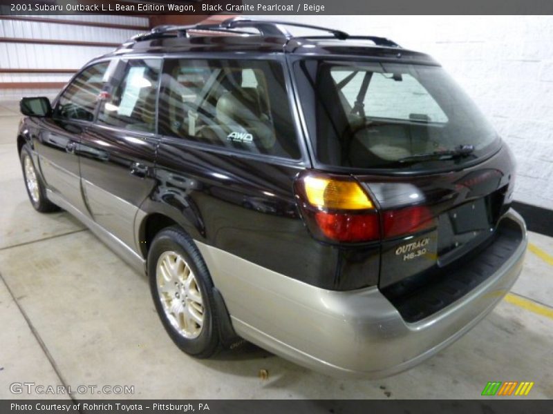 Black Granite Pearlcoat / Beige 2001 Subaru Outback L.L.Bean Edition Wagon
