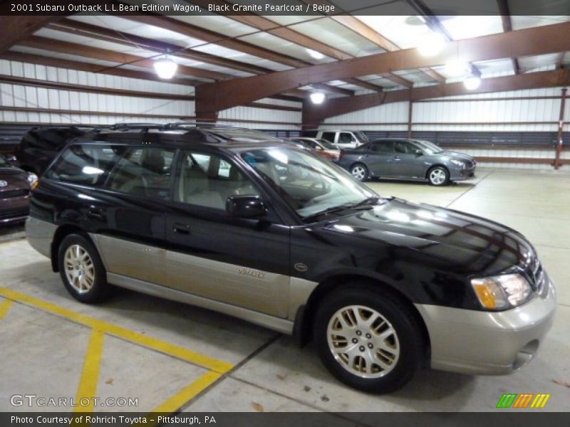 Black Granite Pearlcoat / Beige 2001 Subaru Outback L.L.Bean Edition Wagon