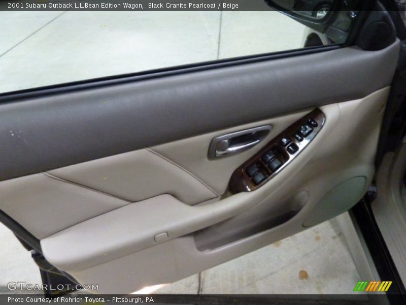 Black Granite Pearlcoat / Beige 2001 Subaru Outback L.L.Bean Edition Wagon