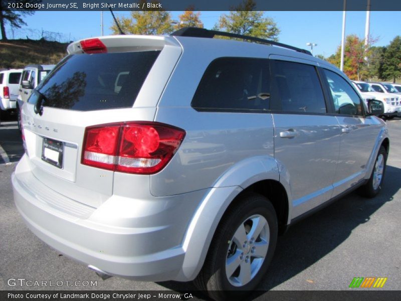 Bright Silver Metallic / Black 2012 Dodge Journey SE