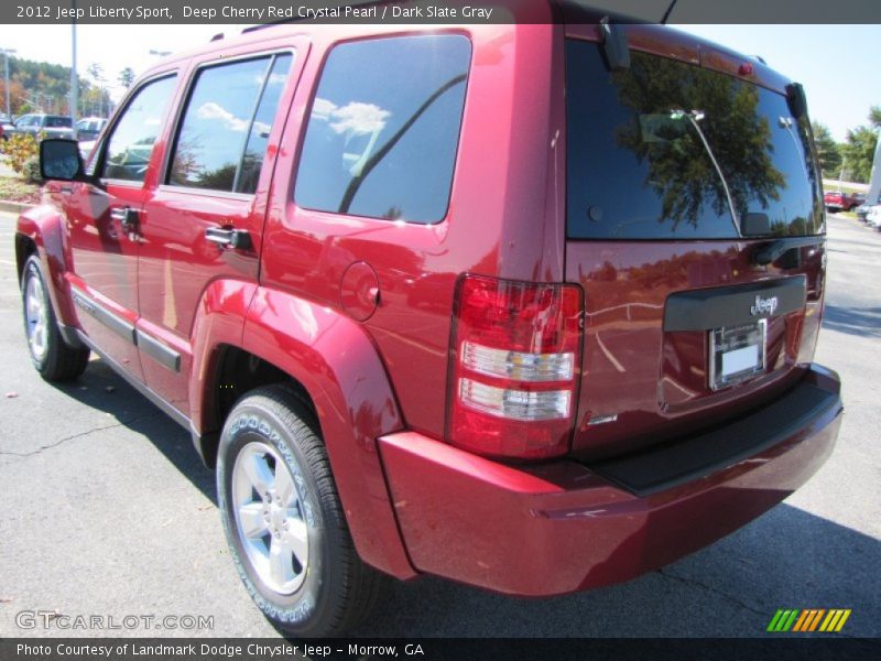 Deep Cherry Red Crystal Pearl / Dark Slate Gray 2012 Jeep Liberty Sport
