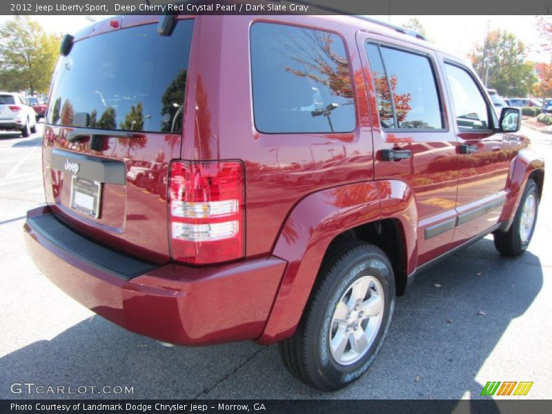 Deep Cherry Red Crystal Pearl / Dark Slate Gray 2012 Jeep Liberty Sport